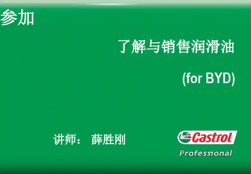 润滑油基础知识和销售技巧培训(PPT 47页)