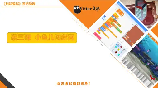 小学信息学科《玩转编程》系列微课3.小鱼儿闯迷宫课件(共19张PPT+视频)