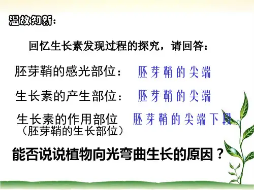 32生长素的生理作用概论