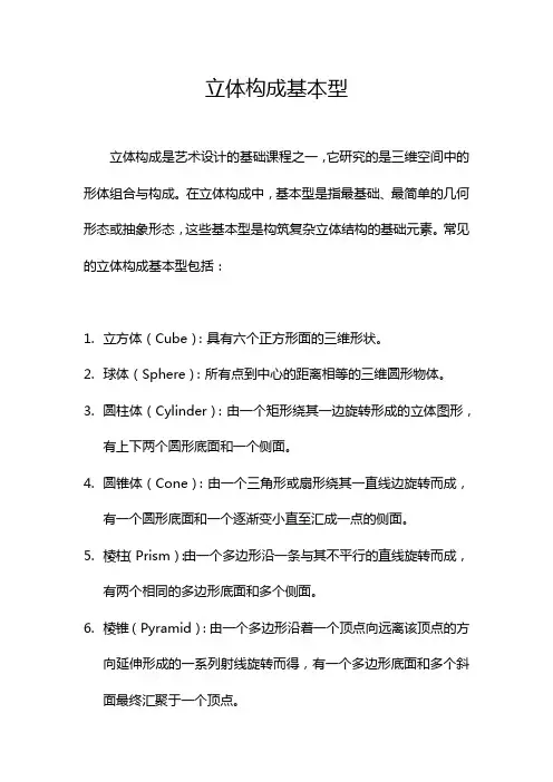 立体构成基本型