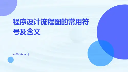 程序设计流程图的常用符号及含义