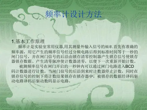 频率计设计方法