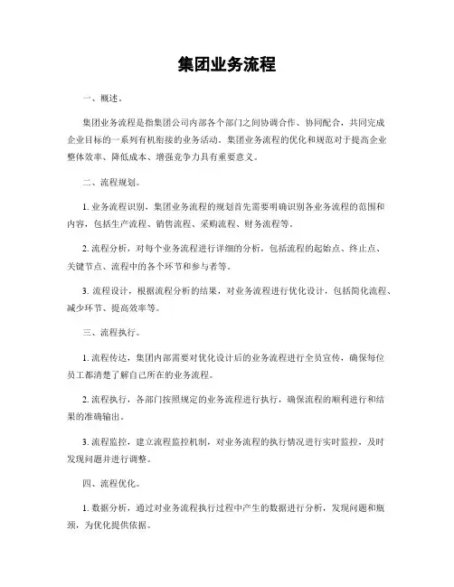集团业务流程