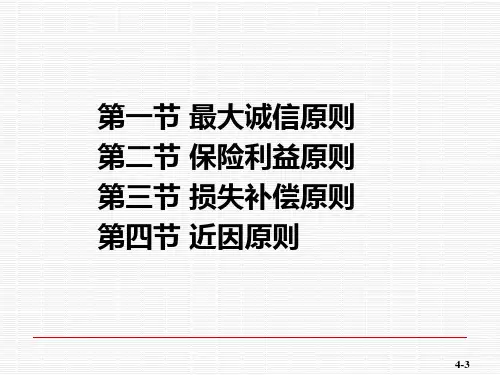 保险基本原则课件