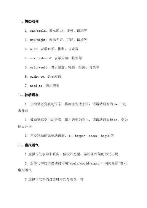 初中八年级英语语法知识点整理