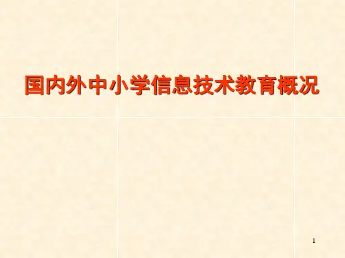 国内外中小学信息技术教育概况