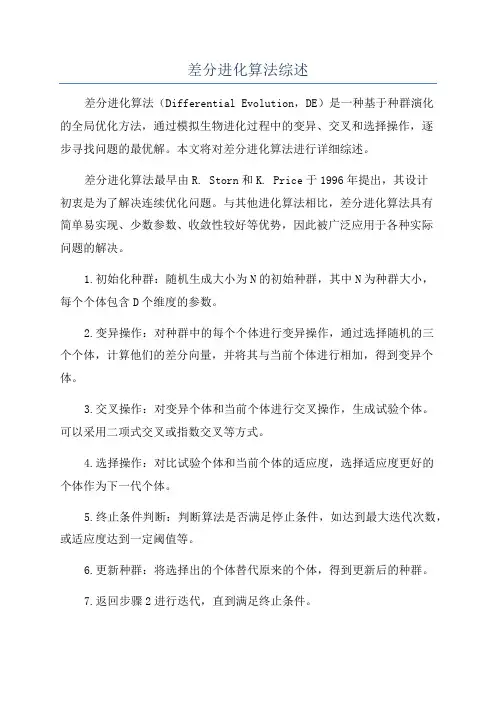 差分进化算法综述