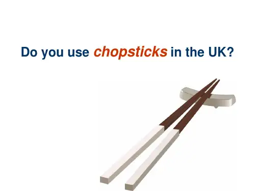 外研版英语(一起)三年级上册Module 1 Unit 1 Do you use chopsticks in the UK课件