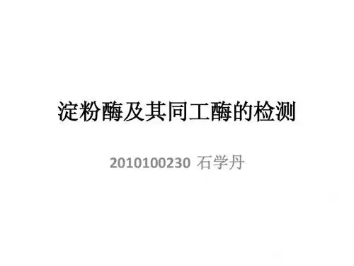 淀粉酶及其同工酶