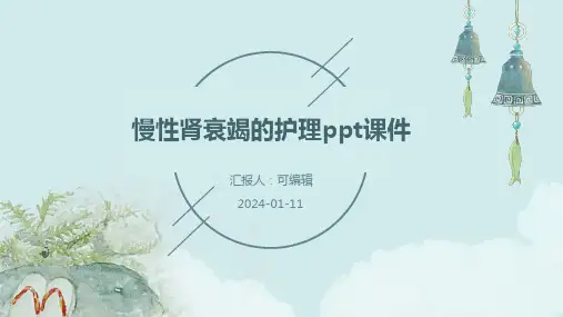 慢性肾衰竭的护理ppt课件