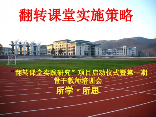 翻转课堂实施策略精品PPT课件