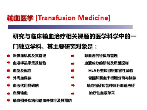 临床输血管理质量体系的建立课件