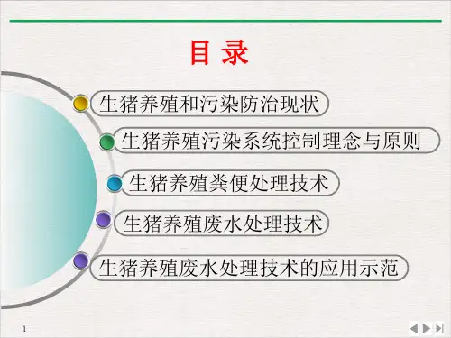 畜禽养殖废水处理技术PPT标准课件