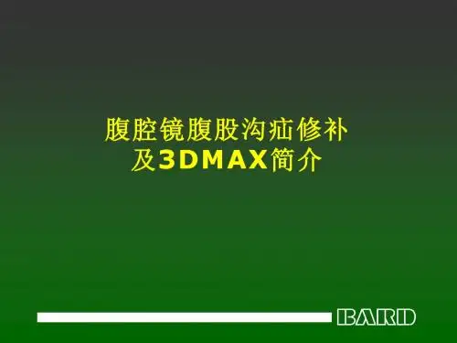 腔镜腹股沟疝修补及3DMAX简介幻灯片课件