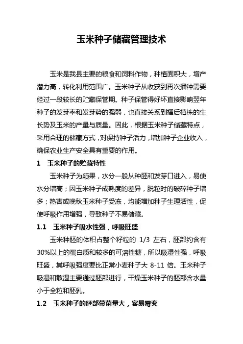 农作物种子储存技巧