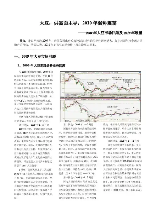 大豆2010年报