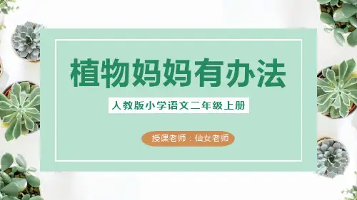 二年级植物传播种子的方法