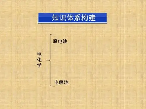 2013人教版选修4第四章《电化学基础》ppt复习课件