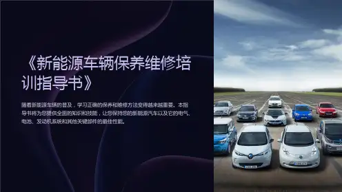 《新能源车辆保养维修培训指导书》