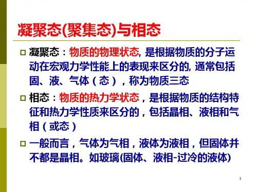 高分子的凝聚态结构