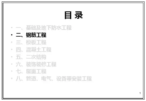 建筑工程质量图册课件-第2部分 钢 筋 工 程