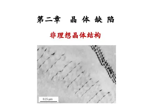 辽宁科技大学-材料科学基础-晶体缺陷PPT课件