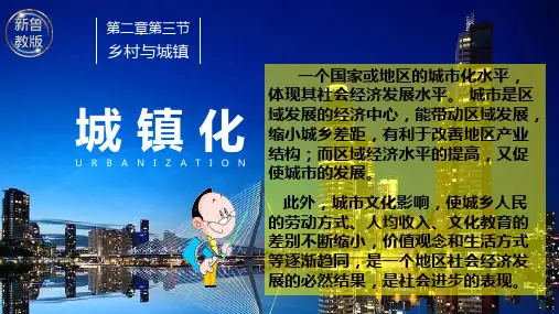 城镇化课件高中地理鲁教版(2019)必修二