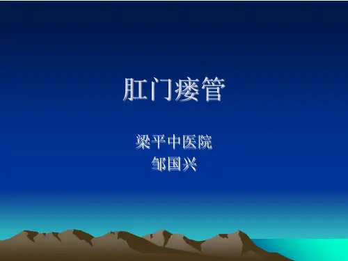 肛门瘘管