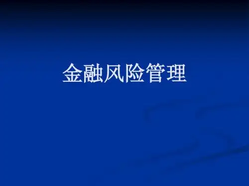 金融风险管理