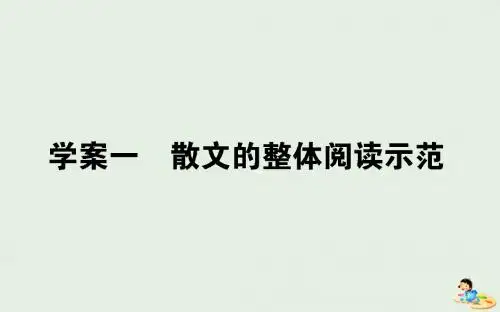 高考语文一轮复习12.1散文的整体阅读示范课件