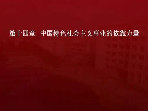 14中国特色社会主义事业的依靠力量