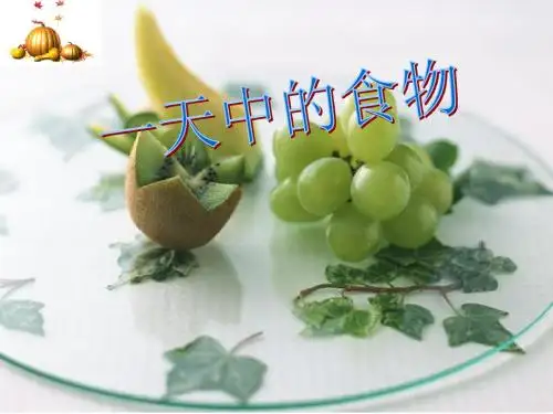 教科版小学科学四年级下册《一天中的食物》