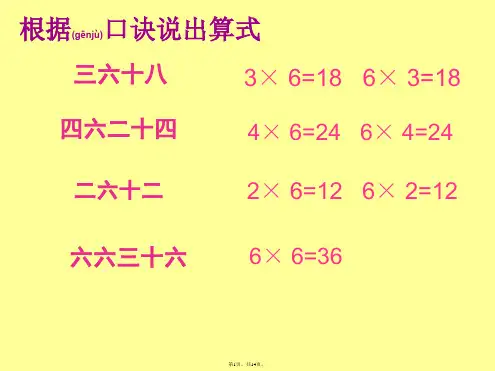 7的乘法口诀公开课教学课件(共14张)
