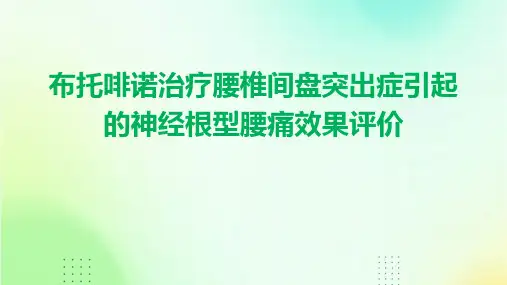 布托啡诺治疗腰椎间盘突出症引起的神经根型腰痛效果评价