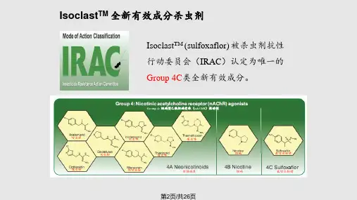 陶氏王彭全新杀虫剂Isoclast在中国的应用和推广.pptx