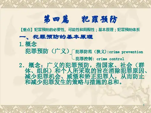 犯罪预防的基本原理ppt课件