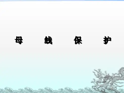 继电保护培训第五章母线及断路器