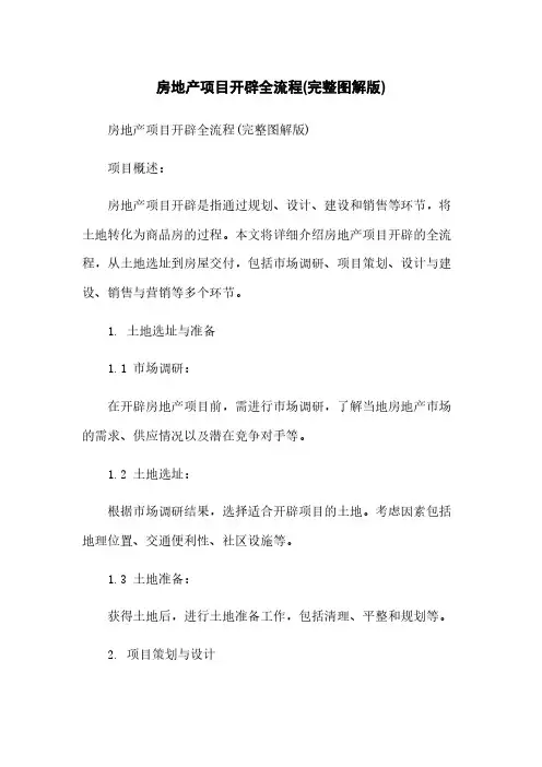 房地产项目开发全流程(完整图解版)