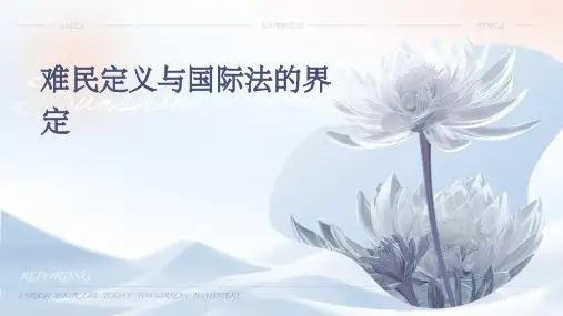 难民定义与国际法的界定