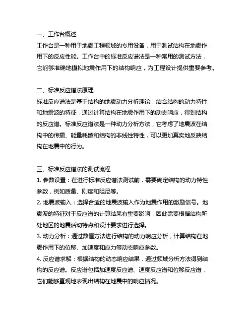 workbench中标准反应谱法