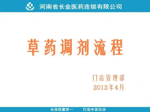 草药调剂流程PPT课件