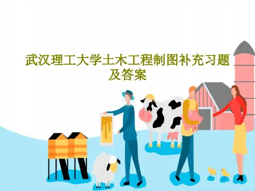 武汉理工大学土木工程制图补充习题及答案PPT文档共62页