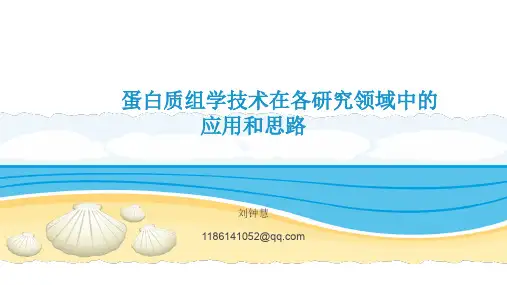 蛋白质组学技术在各研究领域中的应用和思路