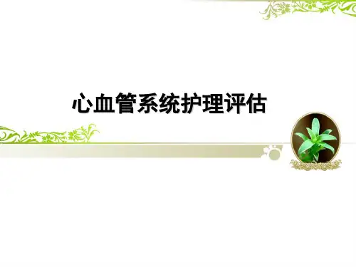 心血管系统评估-