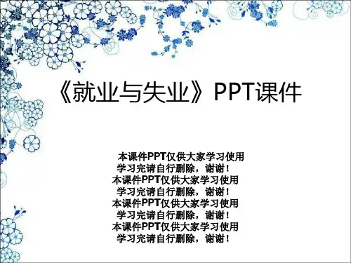 《就业与失业》PPT课件