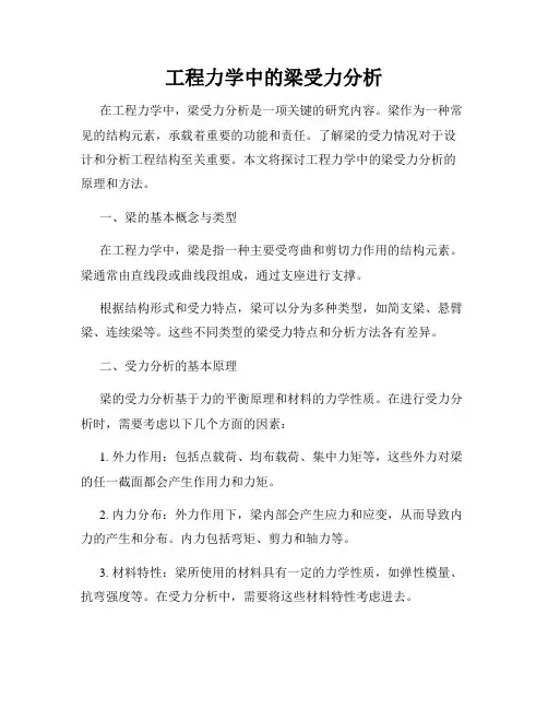 工程力学中的梁受力分析