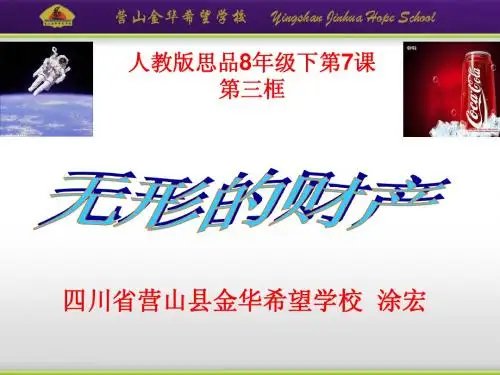 《无形的财产》(人教版8年级下第7课第三框)