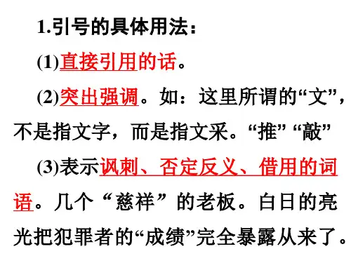 高考复习引号的用法