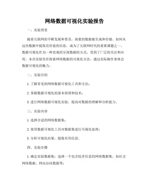 网络数据可视化实验报告