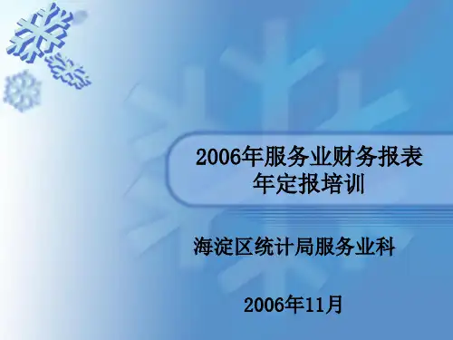 年服务业财务报表(精)